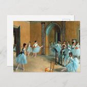 オペラ・ラ・ルーのホワイエでのリハーサル ポストカード (正面/裏面)