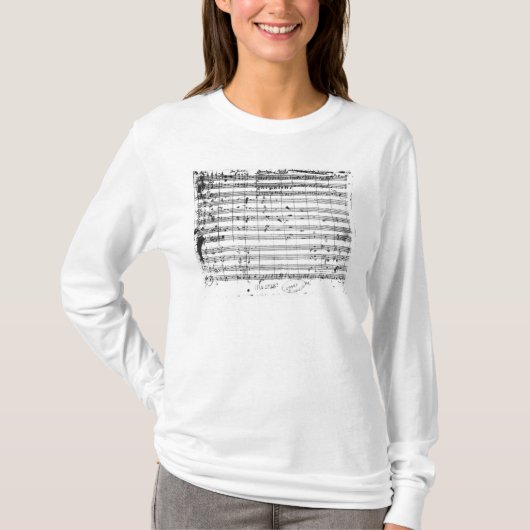 オペラ「Don GiovanniのMs.1548 Ouverture Tシャツ (正面)