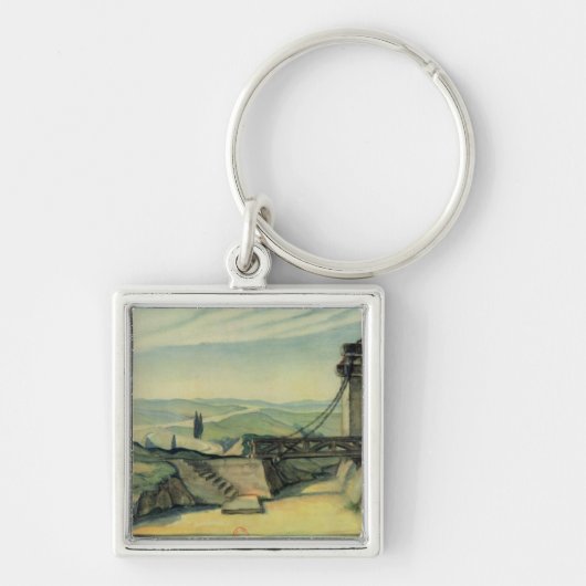 オペラ「Fidelioの行為IIのための舞台装置 キーホルダー (正面)