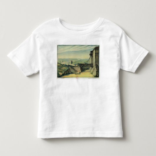 オペラ「Fidelioの行為IIのための舞台装置 トドラーTシャツ (正面)