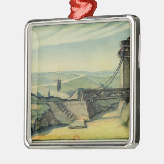 オペラ「Fidelioの行為IIのための舞台装置 メタルオーナメント (左)