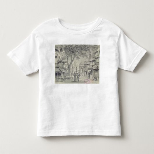 オペラ「Lakmeの行為IIのための舞台装置 トドラーTシャツ (正面)
