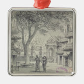 オペラ「Lakmeの行為IIのための舞台装置 メタルオーナメント (正面)