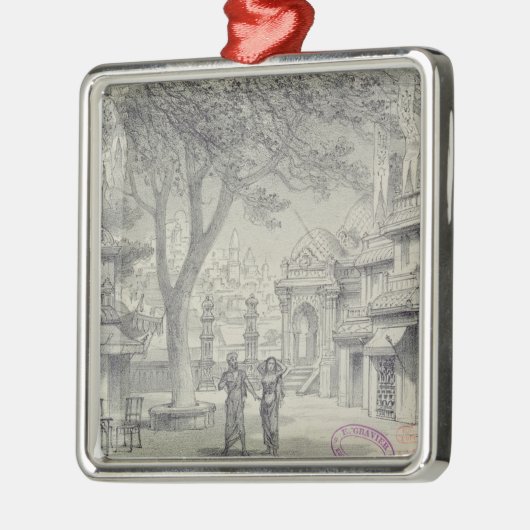 オペラ「Lakmeの行為IIのための舞台装置 メタルオーナメント (左)