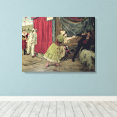 オペラ「Pagliacci」のシーン キャンバスプリント (インサイチュ (ウッドフロア))