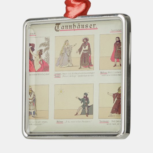 オペラ「Tannhauserに関する6つの場面 メタルオーナメント (左)