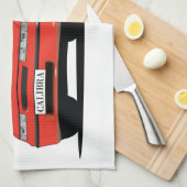 オペルカリブラレッド前面 キッチンタオル (四つ折り)