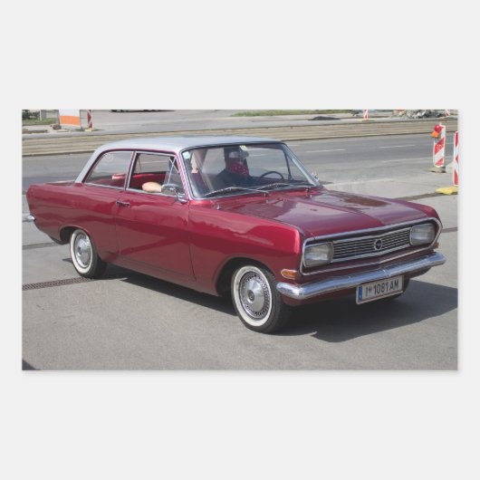 オペルレコード1900 長方形シール (正面)