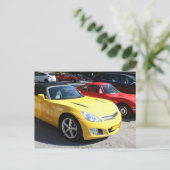 オペルGTクラシックスポーツカー ポストカード (スタンド正面)