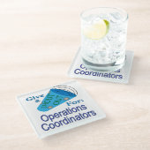 オペレーションコーディネーターの声を上げる ガラスコースター (アングル)