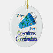 オペレーションコーディネーターの声を上げる セラミックオーナメント (右)