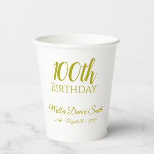 オペレーション100歳の誕生日パーティー紙コップ 名入れ 紙コップ
