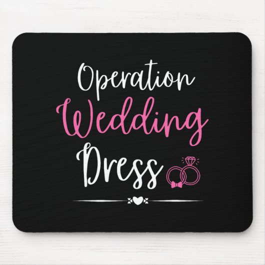 オペレーション ウェディングドレス バチェロレッテパーティー ウェディング マウスパッド (正面)