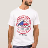 オペレーション エピック フューリー 47年後 B-2 ステルス Tシャツ (正面)