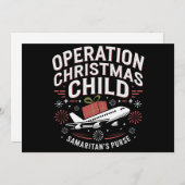 オペレーション・クリスマス・チャイルド 面白い家族お揃い シーズンカード (正面/裏面)