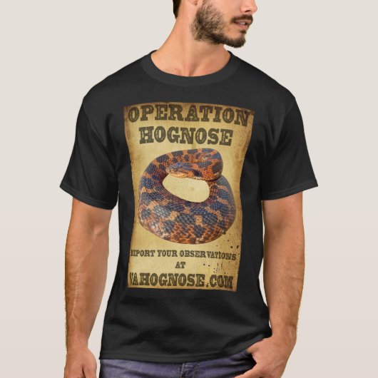 オペレーション・ホグノーズ、バージニア州爬虫類学会 Tシャツ (正面)
