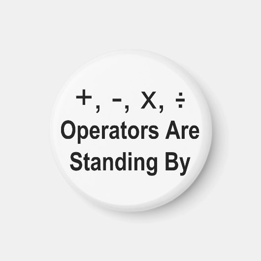 オペレータの立ち位置 マグネット (正面)