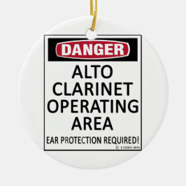 オペレーティングエリアアルトクラリネット セラミックオーナメント
