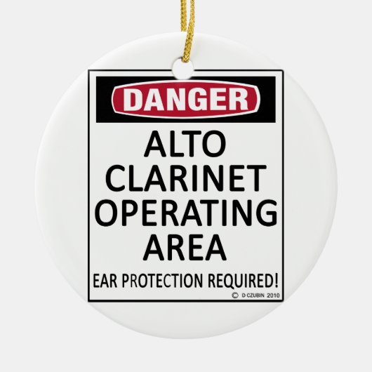 オペレーティングエリアアルトクラリネット セラミックオーナメント (正面)