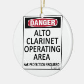 オペレーティングエリアアルトクラリネット セラミックオーナメント (左)