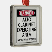 オペレーティングエリアアルトクラリネット メタルオーナメント (右)