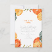 オペロール スプリッツ ウォーターカラー ブライダル シャワー サンキューカード (正面)