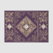 オペ華美ルンス |紫と金ゴールドの宝石で飾られた花色 薄葉紙 (正面)
