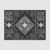オペ華美ルンス |黒と銀の宝石が輝く 薄葉紙 (正面)