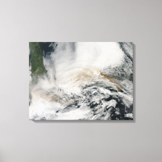 オホーツク吹海向こうSarychevピーク キャンバスプリント (正面)