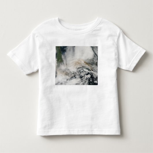 オホーツク吹海向こうSarychevピーク トドラーTシャツ (正面)