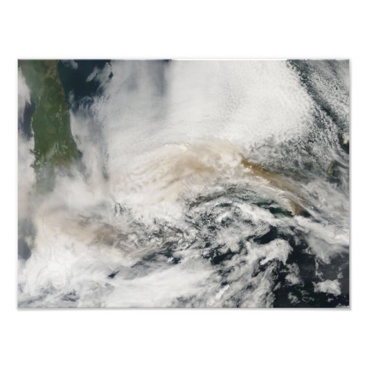 オホーツク吹海向こうSarychevピーク フォトプリント (正面)