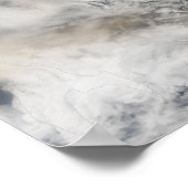 オホーツク吹海向こうSarychevピーク ポスター (角)