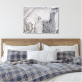 オホーツク海の氷雲通り キャンバスプリント (インサイチュ (寝室))