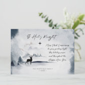 オホーリーナイトウィンターウッドランド威厳のある鹿 シーズンカード (スタンド正面)