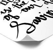 オホーリーナイトブラックレタリングタイポグラフィホリデイ ポスター (角)