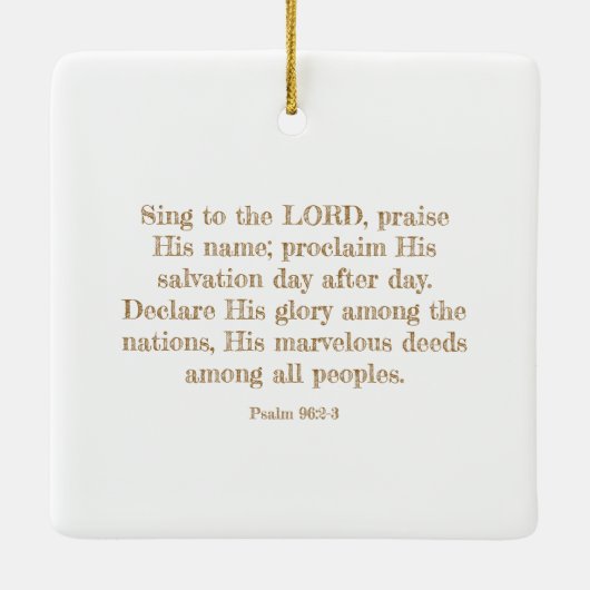 オホーリーナイトヴィンテージクリスマス出生賛美歌 セラミックオーナメント (裏面)