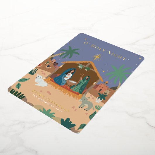 オホーリーナイト出生クリスマス 箔シーズンカード (回転した状態)