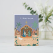 オホーリーナイト出生シーンクリスマス シーズンポストカード (スタンド正面)