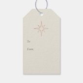 オホーリーナイト出生パーソナライズされたホリデイ ギフトタグ (裏面)