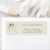 オホーリーナイト出生パーソナライズされたホリデイ ラベル (インサイチュ)