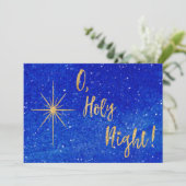 オホーリーナイト金ゴールドスターブルー宗教 シーズンカード (スタンド正面)