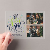 "オホーリーナイト"クリスマスフォト アクリル招待状 (インサイチュ (ポータブル))