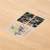 "オホーリーナイト"クリスマスフォト アクリル招待状 (レイダウン)