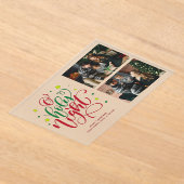 "オホーリーナイト"クリスマスフォト アクリル招待状 (レイダウン)