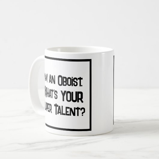 オボイすごいストの才能。コーヒーマグ コーヒーマグカップ (正面左)