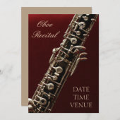 オボエのリサイタルエレガントスタイリッシュ演奏 招待状 (正面/裏面)