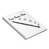 オボエオボイストウッドウィンドミュージシャンミュージック先生カスタム ノートブック (右側)