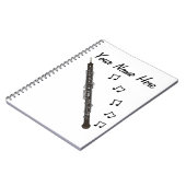 オボエオボイストウッドウィンドミュージシャンミュージック先生カスタム ノートブック (左側)