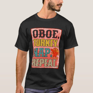 オボエトルコ昼寝リピーター感謝祭インストゥルート Tシャツ
