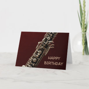 オボエミュクラシカルージック楽器誕生日 カード